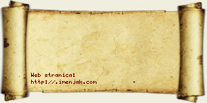 Planinka Đaković vizit kartica